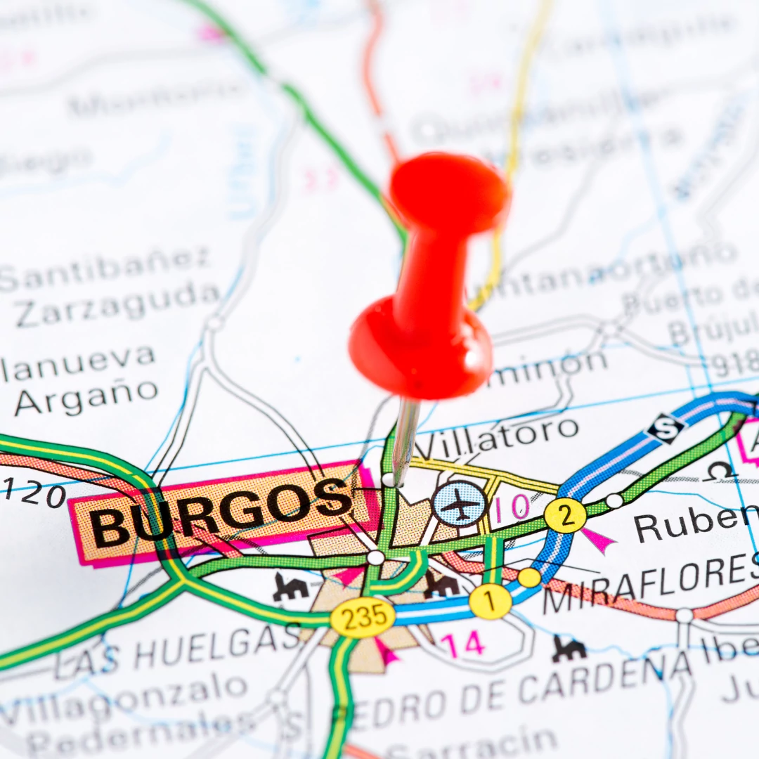 Mapa turístico de burgos
